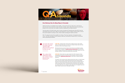Q_Almonds One Delicious Nut, So Many Ways to Formulate with Chef Rob Corliss